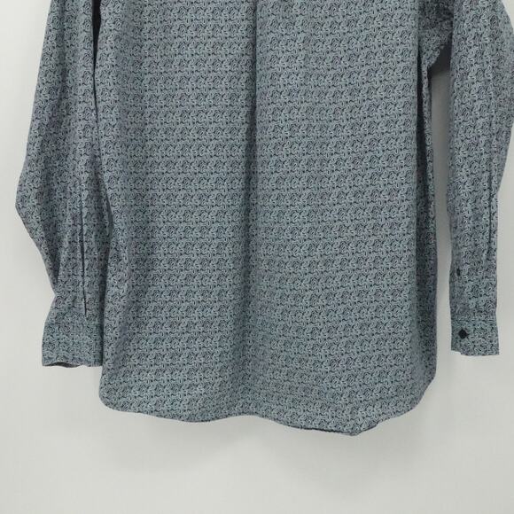 Cinch Shirt Mens XL Blue Paisley Western Rodeo Cowboy Button Down Long Sleeve - Picture 9 of 11